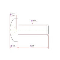 # Vis à tête fraisée cruciforme 10-24x1/2, zinguée/oxyde noir, options métriques et impériales, acier inoxydable/laiton/aluminium de qualité 8