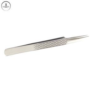 Pinzas para pestañas postizas de acero inoxidable, pinzas de extensión personalizadas con volumen, herramienta de etiqueta privada - Product Image 3