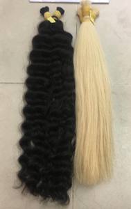 Afro ช่อผมคนเวียดนามแบบดิบ,ช่อผมคนไม่ผ่านกระบวนการถักเปียผมขายส่งจำนวนมาก - Product Image 5