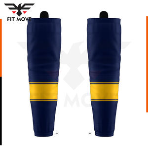 Chaussettes de hockey sur glace unisexes sur mesure Livraison en 1 semaine Vêtements de sport avec nom de l'équipe OEM imprimé et sublimé pour adultes - Product Image 3