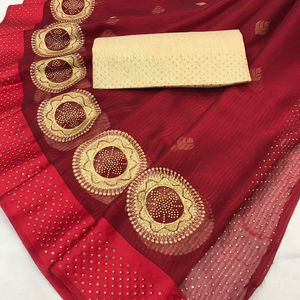 Tenue de fête en mousseline de soie, nouvel accessoire décontracté, Look traditionnel indienne, tissu imprimé, vente en gros, plage, raie - Product Image 1