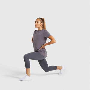 ขายส่งที่กำหนดเองเสื้อยืดผู้หญิงพิมพ์ออกกำลังกายเสื้อราคาต่ำสุด - Product Image 4