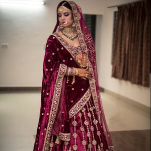 --- Tendance-Élégant-Indien/Pakistanais-Koti avec Lehenga-robe en cristal perles de verre pierre travail pour mariage = 2020 - Product Image 3