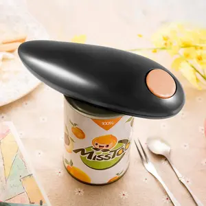 Heavy Duty Personalized Beer Cool Smooth Edge Black Stainless Steel Electric Can Opener Automatic