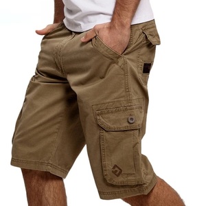 New Fashionable Design Four Pockets Solid Casual 100% Cotton Eco-Friendly Breathable Cargo Shorts High Quality New Arrival - Product Image 1