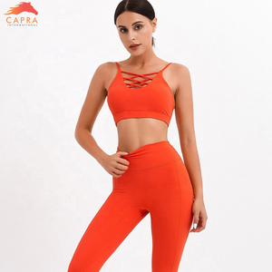 2025 nouvelle arrivée en gros mode cravate teinture Sport soutien-gorge et Legging athlétique Yoga ensemble femmes actif de haute qualité Logo personnalisé porter ensemble - Product Image 2