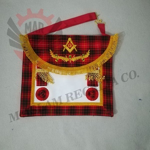 Scottish Rite WM Apron <b>Collar</b> Sash Tie Collection Pouch Complete Set - Product Image 4