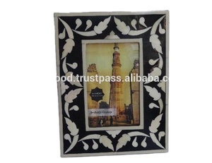 Venta caliente hecho a mano Floral Curving Bone Inlay Photo Frame todos los tamaños para la decoración del hogar - Product Image 3