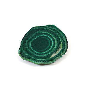 Aaa — roche de Malachite 38.45 cpc, pierre précieuse plate, forme libre, 30x27mm - Product Image 1
