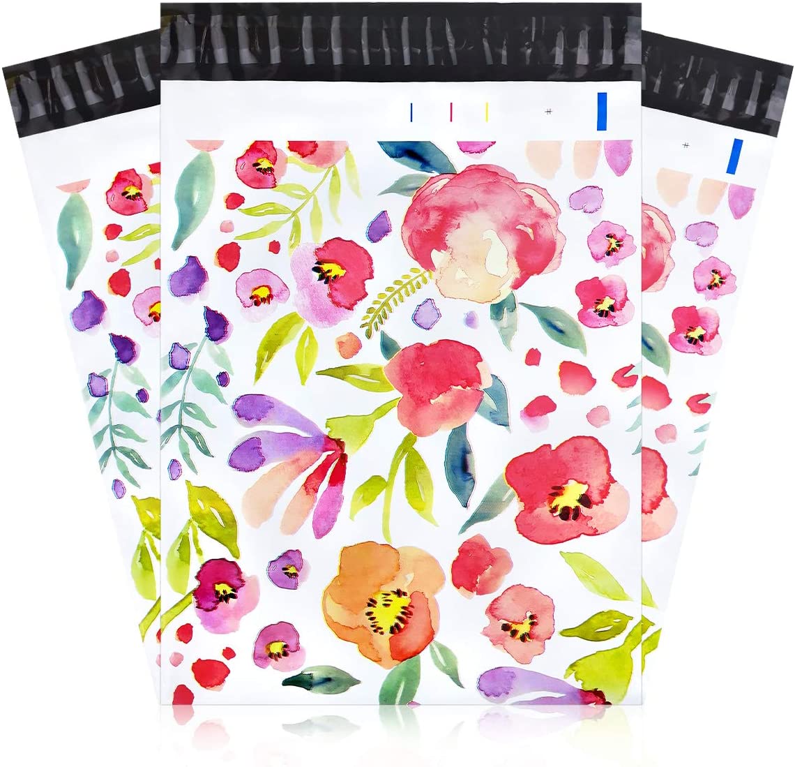 Многоцветные поли-конверты на заказ, недорогие поли-конверты с мраморным рисунком и цветочным рисунком, поли-конверты на заказ, поли-конверты с принтом на заказ