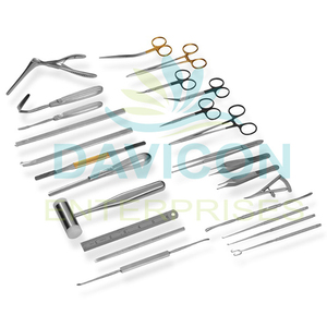 DAVICON Ensemble d'instruments chirurgicaux manuels en acier de haute qualité - Product Image 1