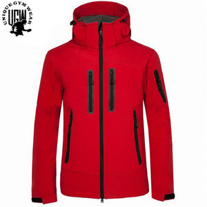 Veste softshell de grande taille pour hommes, coupe-vent, imperméable et résistant à l'usure, avec col montant pour les sports d'hiver et d'extérieur-Ski Escalade - Product Image 3