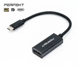 PERFEKT 4K 30Hz DisplayPort到HDMI电缆适配器，用于HDTV，计算机，Mac，PS5，Xbox，游戏