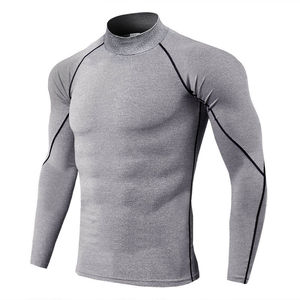 GymTank Men's Quick Dry Sportswear <b>Compression</b> Fitness Long Sleeves Fitness T-<b>shirt</b> with Contrast Stitching and <b>Custom</b> <b>Designing</b> - Product Image 6