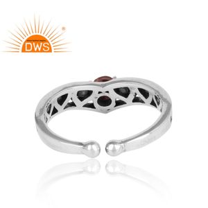 Design antique Bague en argent sterling 925 Taille libre Bague en tourmaline rose Fabricant de bijoux Collection classique - Product Image 4