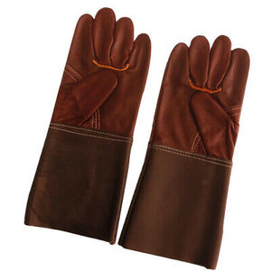 Gants en cuir épais de 16 pouces de long Grand cuir de vachette Gants de soudage personnalisés résistants à la chaleur extrême et imperméables - Product Image 6
