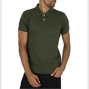 Venta caliente 2020 logotipo personalizado de alta calidad 100% algodón Polo de hombre diseño en blanco liso de talla grande de punto de compresión corta - Product Image 1