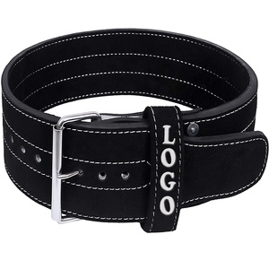 Cinturón de levantamiento de pesas de piel de vaca de 4 pulgadas de ancho, cómodo, duradero, pre-roto, producto de seguridad para Fitness de cuero genuino, 10mm - Product Image 3