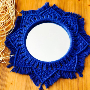 Espejos Decorativos de Pared de Macramé de Alta Calidad - Product Image 1