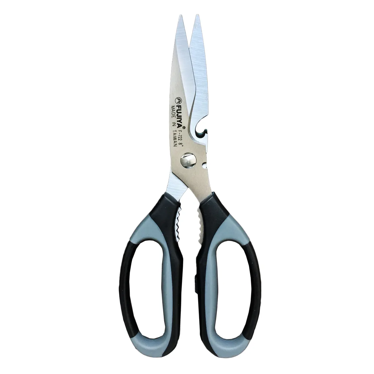 Detachable Stainless Steel Multifunctional Kitchen Scissors l 420 J2 stainless steel blades l TPR handle l Prevent Sliding