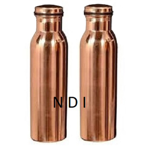 Botella de agua para el cuidado de la salud de Metal de cobre puro con aspecto recién llegado con diseño martillado, botellas para beber agua de cobre, artículo de uso - Product Image 2