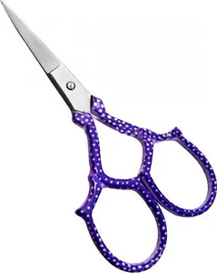 Мини-Ножницы пакистанского производства, плазменные ножницы из нержавеющей стали фиолетового цвета для вышивки, распродажа