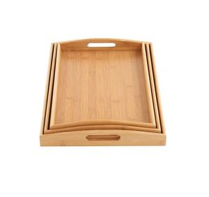 Bandeja de Madera de Diseño Clásico con Asas de Hierro, la Mejor Calidad, Forma Rectangular, Bandeja para Aperitivos y Dulces en India - Product Image 3