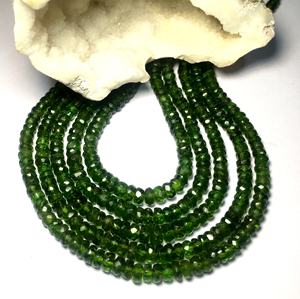 Wholesale Faceted Rondelle Shape <b>Peridot</b> Gemstone Loose Green Color Jewelry for <b>Necklace</b>/Bracelet Natural Quality Stone Beads - Product Image 2