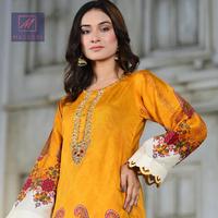 Robe Kurti en coton pour femme, faite à la main, de haute qualité, imprimé numérique, ornée de pierres, élégante, style indien pakistanais, marque Masoori, fabriquée au Pakistan