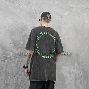 Camiseta unisex con lavado ácido para hombre, diseño personalizado con logotipo para deportes de verano y ropa de gimnasio, ropa deportiva para hombre - Product Image 2