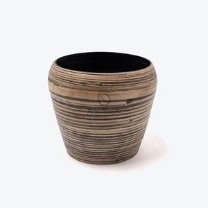 Maceta pequeña de bambú ecológica para plantas de interior, también macetas y jardineras hechas a mano para decoración del hogar - Product Image 2