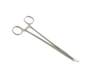 Instrumentos de acero inoxidable para Forceps, instrumento curvo de larga histerección de calidad alemana - Product Image 1
