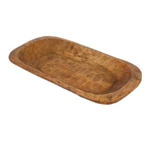 Cuenco de masa de madera marrón, vajilla, mesa de comedor, cuenco decorativo para servir, cuenco de masa de madera de mesa de alta calidad - Product Image 2