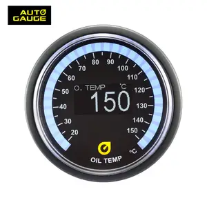 52mm high performance OLED display 30 LED electrical waterproof sensor oil temperature gauge for universal racing car auto