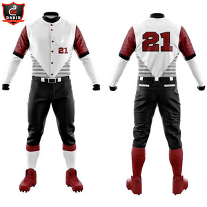 OEM-camisetas de béisbol transpirables para mujer, uniforme de béisbol personalizado, venta al por mayor, barata, sublimación, softball - Product Image 2