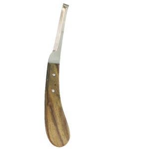 Couteau à sabots en argent de qualité supérieure avec manche en bois, double tranchant, en acier inoxydable, réutilisable, antirouille, matériel obstétrical - Product Image 4