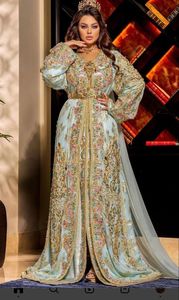 Vestido elegante de caftán de trabajo, bordado de DABKA, cuentas de cristal, trabajo de piedra de vidrio para fiesta, 2022 - Product Image 2