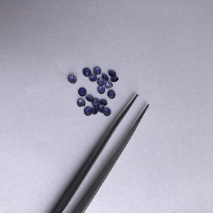 Proveedor de piedras preciosas sueltas de corte redondo facetado de iolita Natural de 2,5mm Oferta a granel a precio de fábrica mayorista del fabricante Compra en línea - Product Image 3