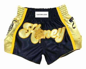 Nouvelle arrivée 100% Polyester Muay Thai Shorts Custom Made MMA Martial Arts Wear Wholesale - Product Image 2