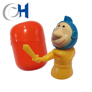 Mini figurita de caballero, juguete promocional, 50mm PP, huevo - Product Image 4