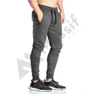 Pantalones de chándal informales elásticos de cintura alta personalizados para hombre, ropa deportiva de lana ligera, técnica de teñido liso, servicio OEM disponible - Product Image 6