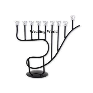 Bougeoir de fantaisie en métal dernière arrivée bougeoir de créateur fait à la main taille personnalisée en gros menorah en métal de fantaisie - Product Image 4