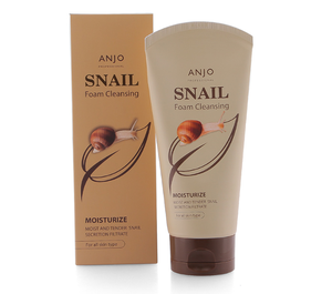 Cosméticos Coreanos Anjo, Crema Limpiadora de Caracol 150ml, Eliminador de Puntos Negros, Limpiador de Maquillaje, Cuidado de Poros y Sebo, Suave para Todo Tipo de Piel - Product Image 1