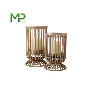 เชิงเทียนตกแต่งบ้านทำมือจากไม้ไผ่ ยี่ห้อ MP Decor สีตามสั่ง มีหลายขนาด ใช้ได้ทุกฤดู - Product Image 6
