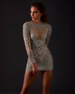 Robe de mariée de luxe en dentelle brodée, robe de soirée en mousseline de soie, robe longue de bal, robes de soirée en Satin, offre spéciale - Product Image 5