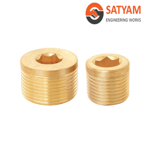 Bán buôn <span class=keywords><strong>NPT</strong></span> chủ đề Brass dừng cắm với Allen Key Phụ kiện đường ống 8-32 Brass phích cắm Brass kiểm tra cắm nhà sản xuất - Product Image 2