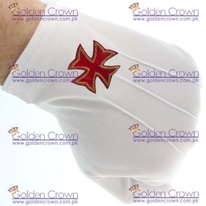 Gants de cérémonie maçonniques 100% coton, utilisation quotidienne en hiver, séchage rapide, compatibles écran tactile |   Gants de parade maçonniques - Product Image 4