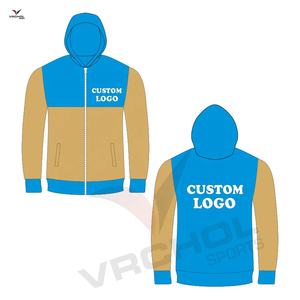 Sudadera con capucha de cuello redondo de poliéster sólido antiarrugas antiencogimiento OMA personalizada, sudadera con diseño de estampado bordado para hombre de talla grande - Product Image 1