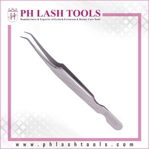 Pinzas de extensión de pestañas de acero inoxidable, con diseño de corte Base, pinzas de volumen y aislamiento, punta fina - Product Image 4