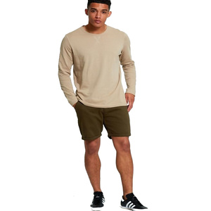 Sports Wear <b>Men</b> Cotton Tee Shirts in Full Sleeve Grey Colored With Summer <b>Shorts</b> Private Logo Printed <b>Shorts</b> for Sale - Product Image 4